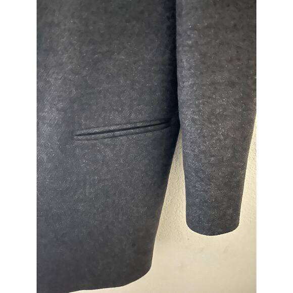 Art Du Basic Paris | Large Gray Top Coat Mockneck V Collar - Picture 6 of 7